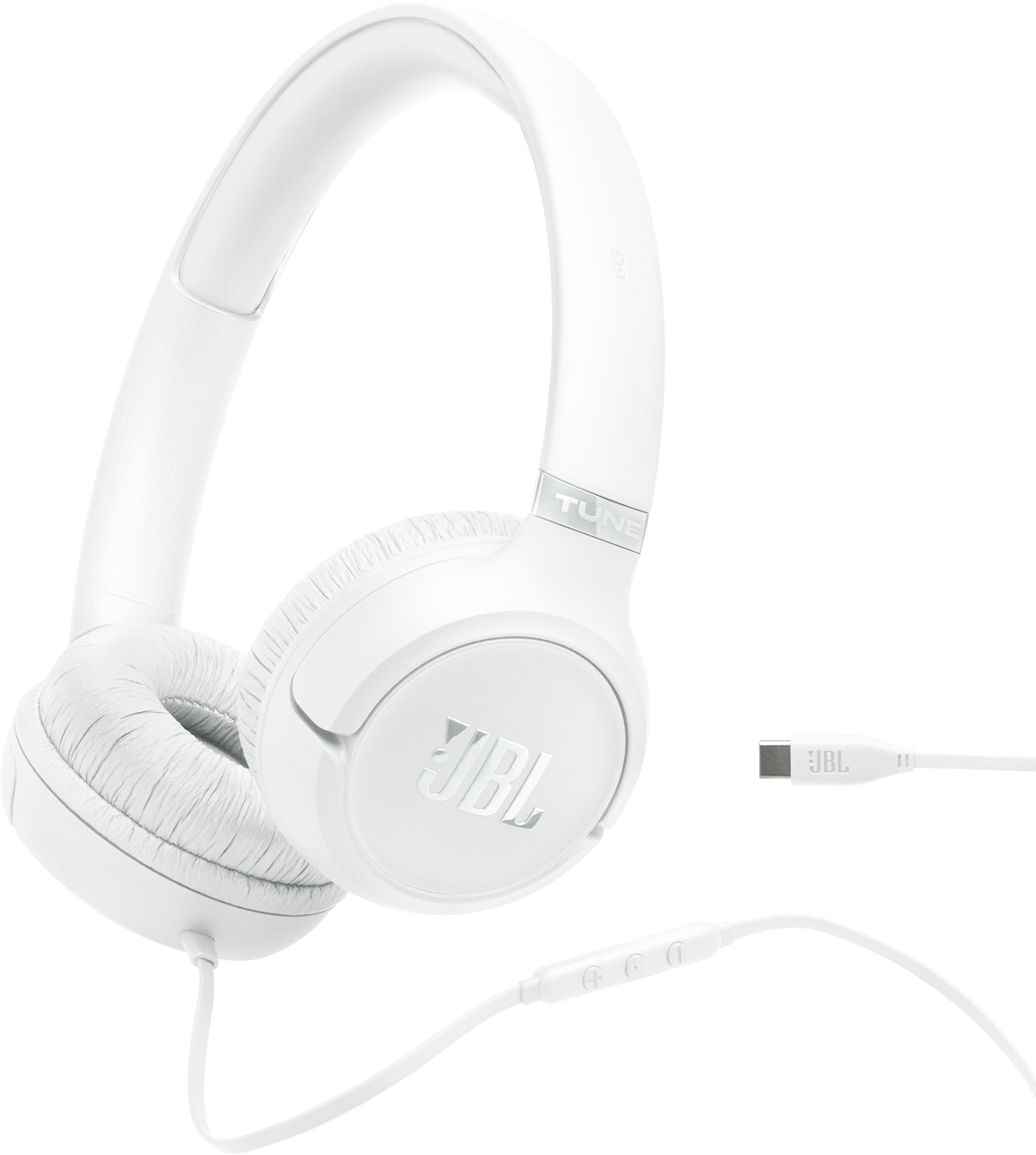 JBL Tune 530C White, kabelová sluchátka na uši