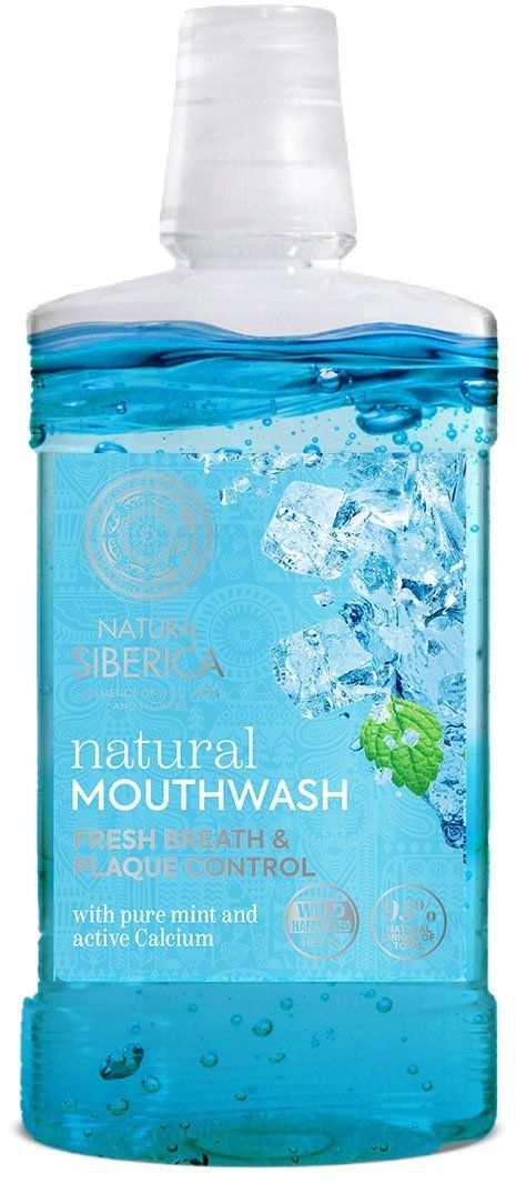 Natura Siberica Přírodní ústní voda s Mátou a aktivním vápníkem 520 ml
