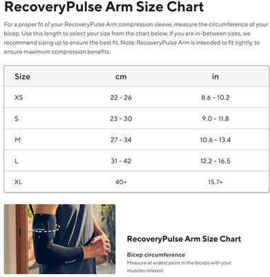 Therabody RecoveryPulse Arm Sleeve L