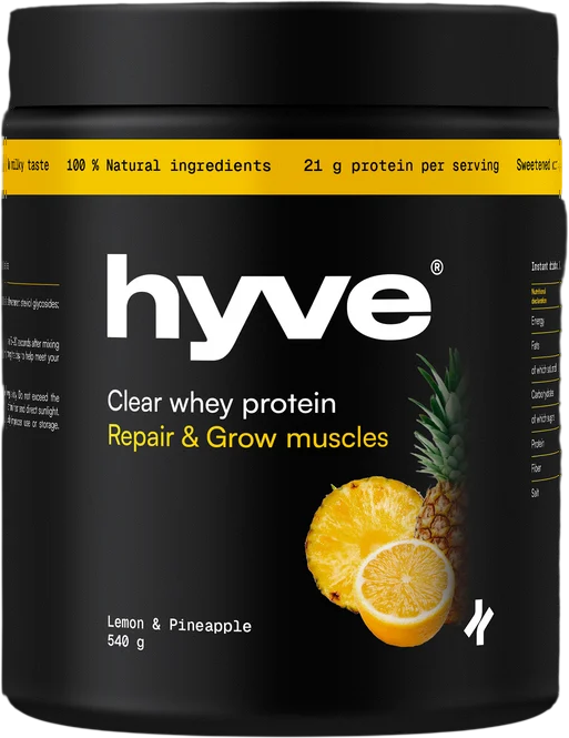 hyve Clear whey protein - citron, ananas 540 g