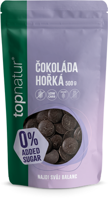 Topnatur No Added Sugar Čokoláda hořká 500 g