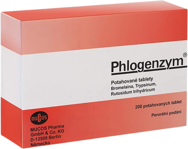 Phlogenzym 90mg/48mg/100mg 200 tablet