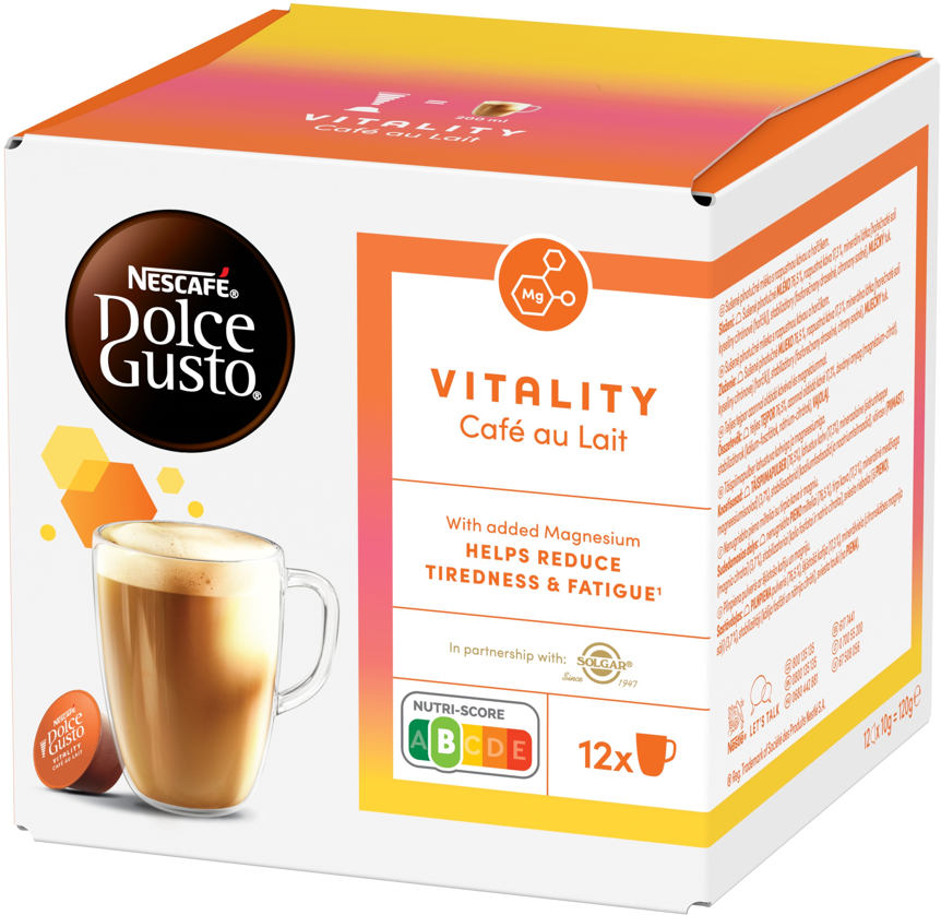 Nescafé Dolce Gusto Vitality Café au Lait – kávové kapsle 12 kapslí