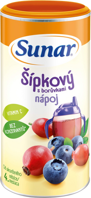 Sunar rozpustný nápoj šípkový s borůvkami 200 g