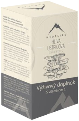 Hrotlife Hlíva Ústřičná s Vitamínem C 60 kapslí
