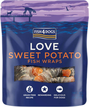 Fish4Dogs Pamlsky pro psy rybí závitky s batátou 100 g