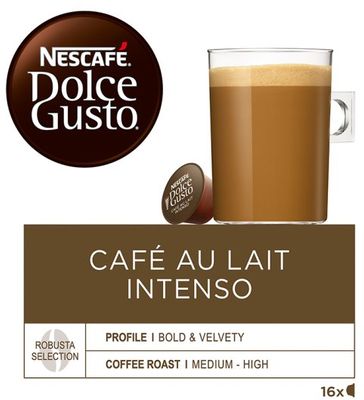 Nescafé Dolce Gusto® Café au Lait Intenso kávové kapsle 16 ks