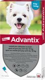 Advantix pro psy spot-on od 4 do 10 kg 4 x 1 ml