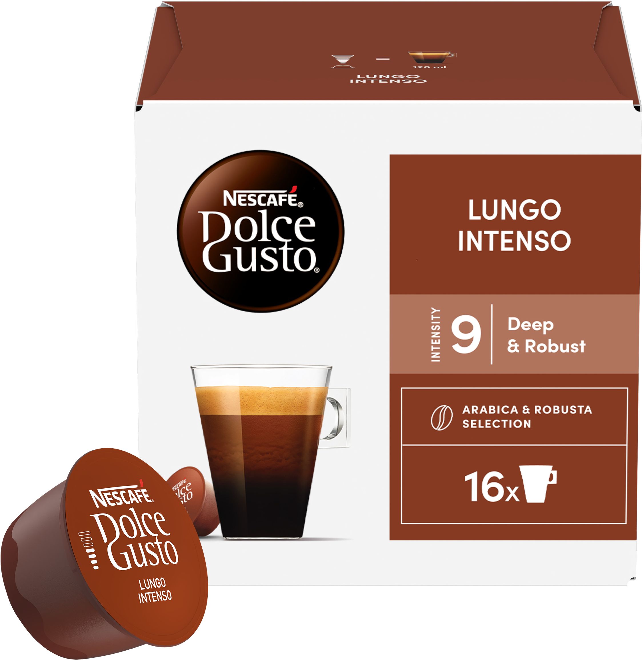 Nescafé Dolce Gusto® Lungo Intenso kávové kapsle 16 ks