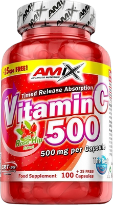 Amix Vitamin C 500 mg 125 kapslí