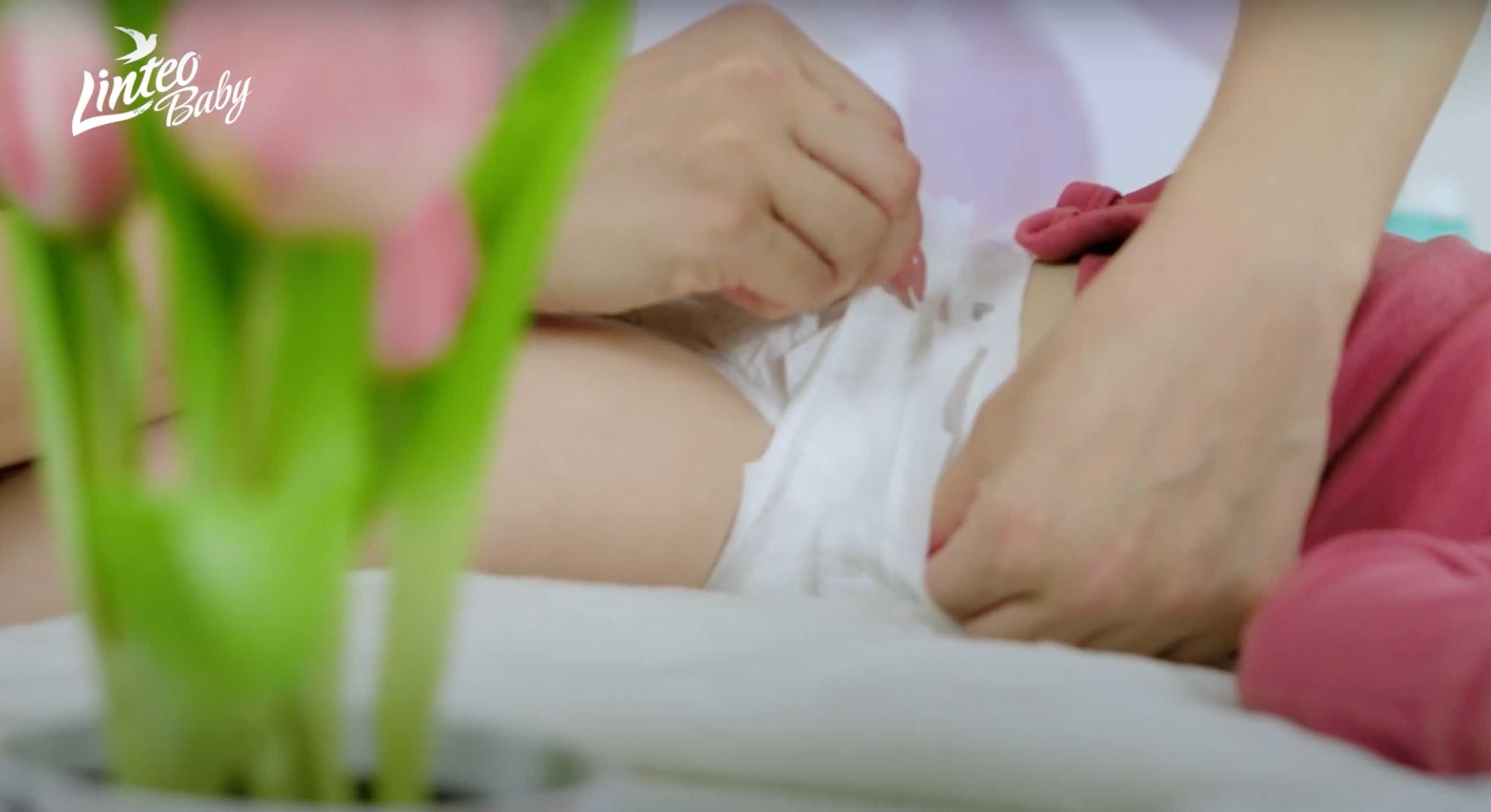 Monika Bagárová s Ruminkou a plenky Linteo Baby PREMIUM