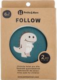 Petite&Mars Chrániče kolen elastické na lezení Follow Misty Green 2 ks