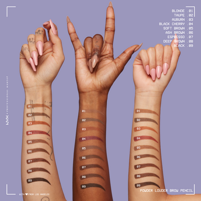 NYX Professional Makeup Powder Louder Brow Pencil pudrová tužka na obočí, Espresso