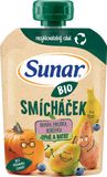 Sunar BIO ovocná kapsička Smícháček banán, hruška, dýně, batáty a borůvky 100 g