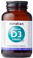 Viridian Vitamin D3 2000IU 60 kapslí
