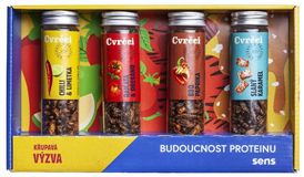 Sens Křupaví & pražení cvrčci - Dárkový set 4 chutí 4 x 20 g