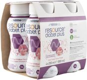 Resource Diabet Plus Jahoda 4 x 200 ml