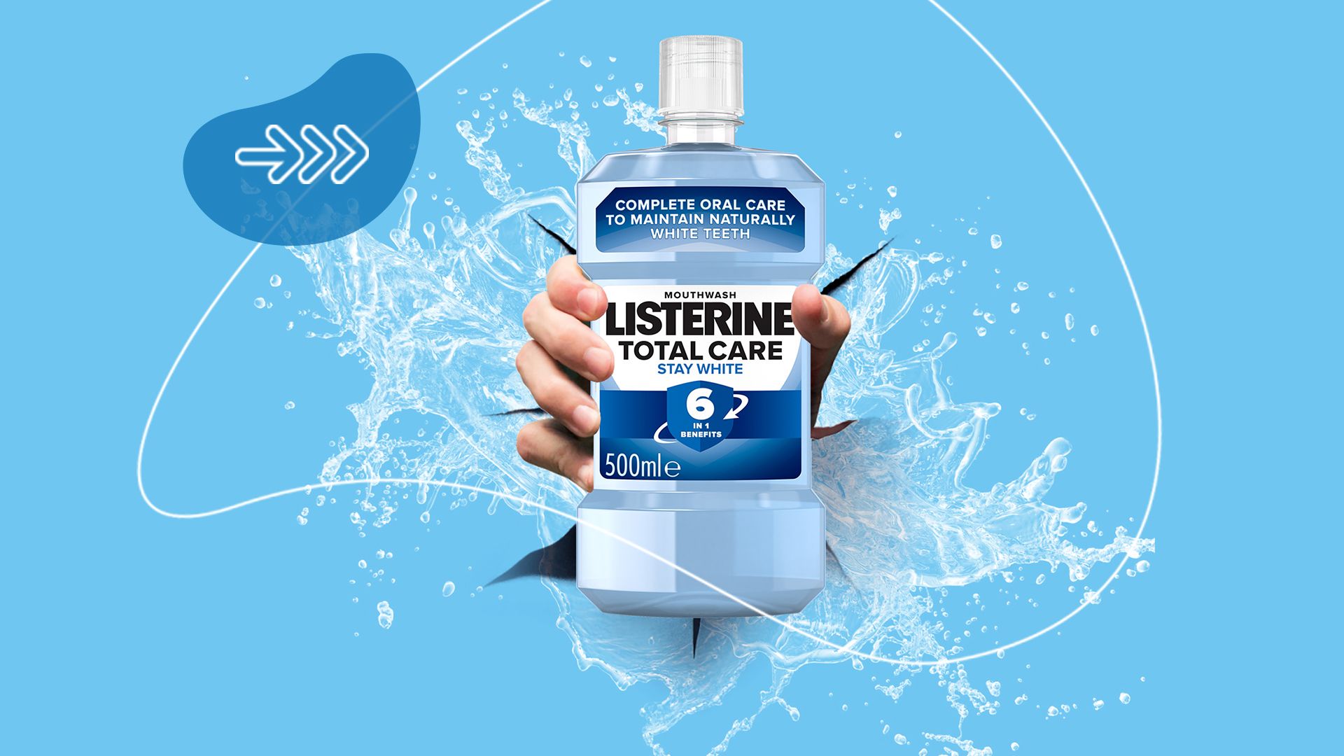 listerine, ústní voda, zuby, ústní hygiena