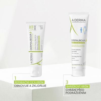 A-Derma Dermalibour+ Reparační CICA-krém pro podrážděnou pokožku 50 ml