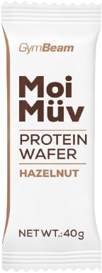 GymBeam MoiMüv Protein Wafer lískový ořech 40 g