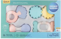 Canpol babies První set chrastítek s kousátky pastel 4 ks