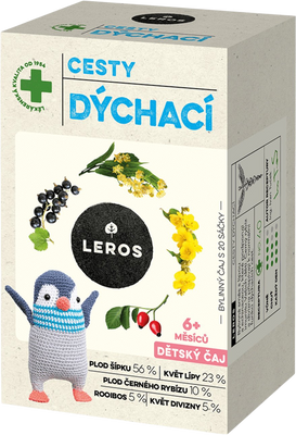 Leros Dětský čaj cesty dýchací 20 x 2 g