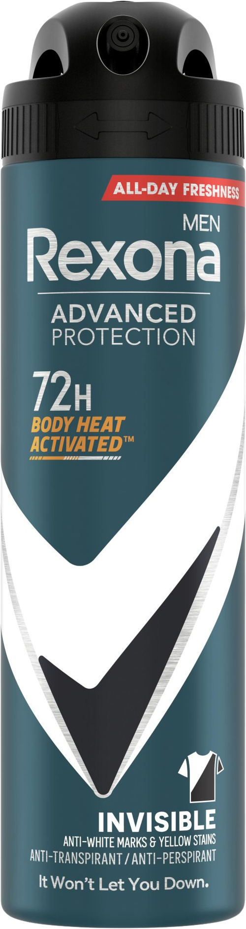 Rexona Men Invisible Black + White Antiperspirant sprej 150 ml