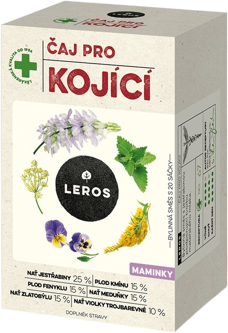 Leros Čaj pro kojící 20 x 1.5 g