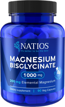 Natios Magnesium Bisglycinate 1000 mg + B6 90 kapslí