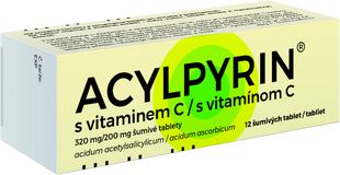 Acylpyrin s vitaminem C 320mg/200mg 12 šumivých tablet