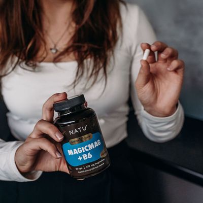 Natu Garden Fusion, Hořčík bisglycinát (magnesium) + vitamin B6 90 kapslí 90 kapslí