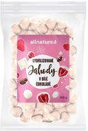Allnature Mrazem sušené jahody v bílé čokoládě 100 g