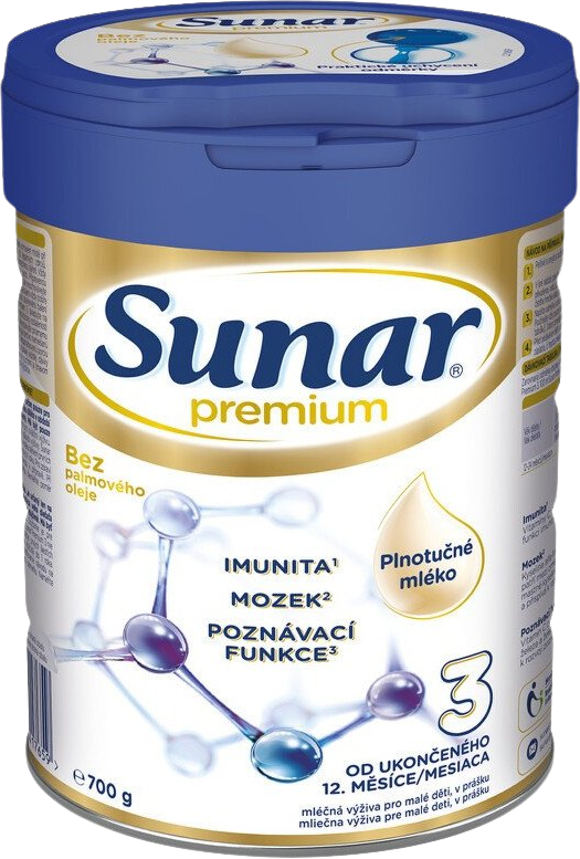 Sunar Premium 3 batolecí mléko 700 g