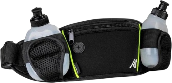 Rucanor Bottle belt 2 opasek a lahve na sport, Barva: černá 2 x 175 ml