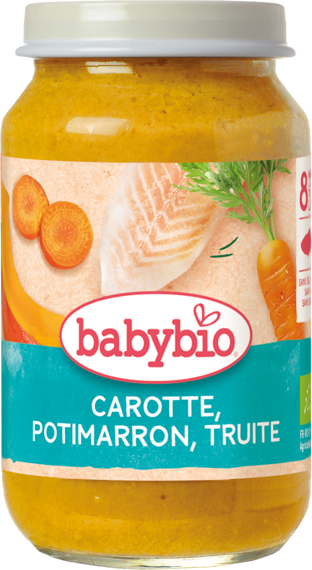 Babybio Mrkev a dýně se pstruhem 200 g