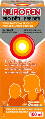 Nurofen pro děti 20 mg/ml sirup pomeranč 100 ml