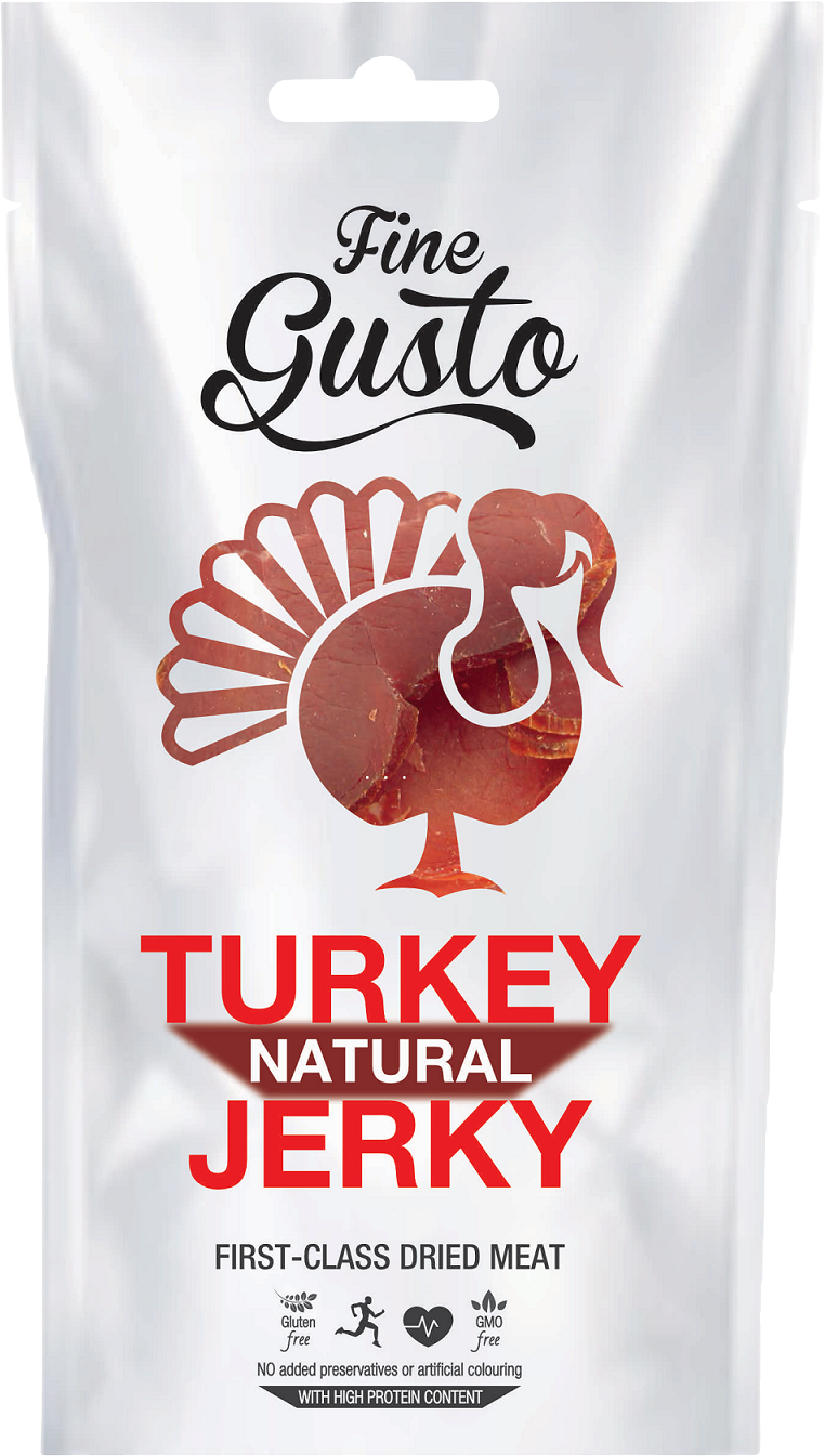 Fine Gusto Krůtí Jerky Natural 100 g