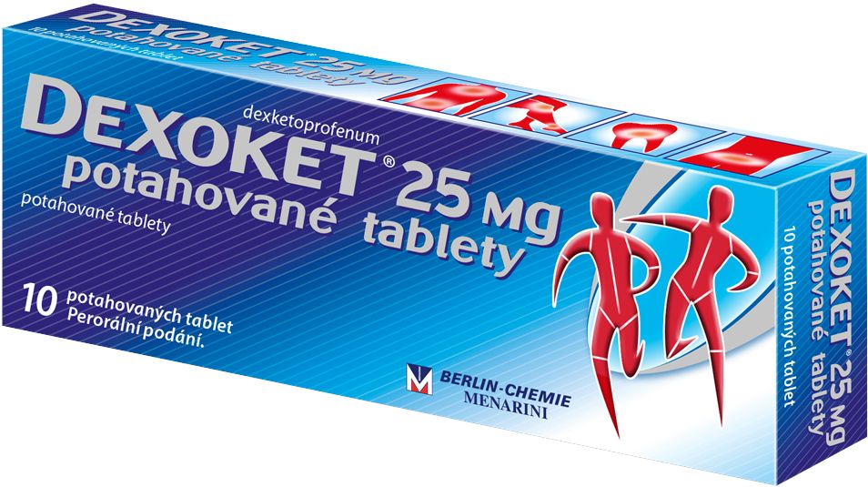 Dexoket 25 mg 10 tablet