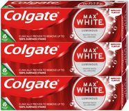 Colgate Max White Luminous Zubní pasta 3 x 75 ml
