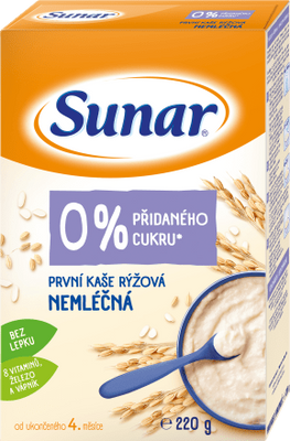 Sunar první kaše rýžová nemléčná 220 g