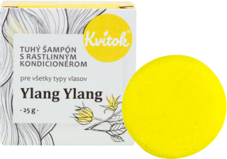Kvitok Tuhý šampon s kondicionérem pro světlé vlasy Ylang Ylang 25 g