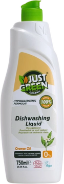 Just Green Organic Organický přípravek na nádobí 750 ml