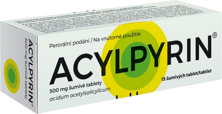 Acylpyrin 500mg 15 šumivých tablet