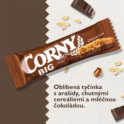 Corny BIG cereální tyčinka mléčná čokoláda 50 g