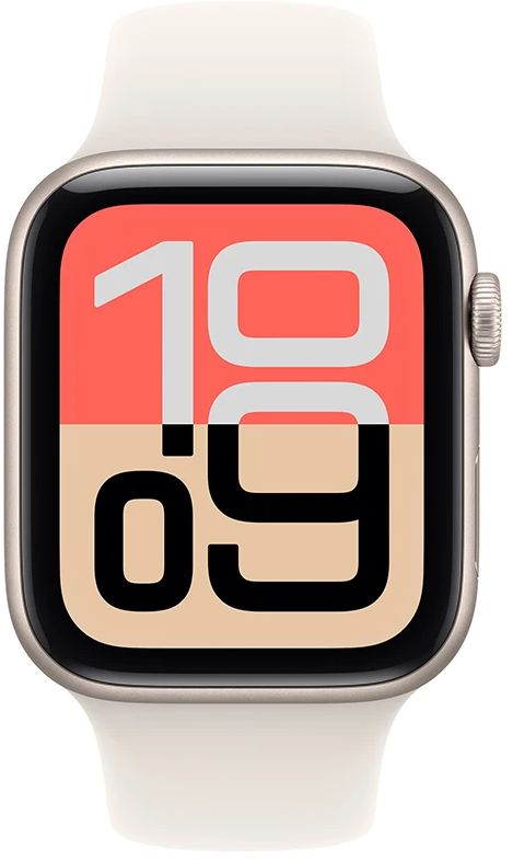 Apple Watch SE 3 GPS 40mm Hliníkové pouzdro Starlight se sportovním řemínkem Starlight - S/M
