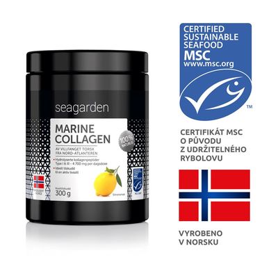 Seagarden Marine Collagen, Citrón 300 g