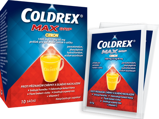 Coldrex MAXGrip Citron 10 sáčků 10 ks