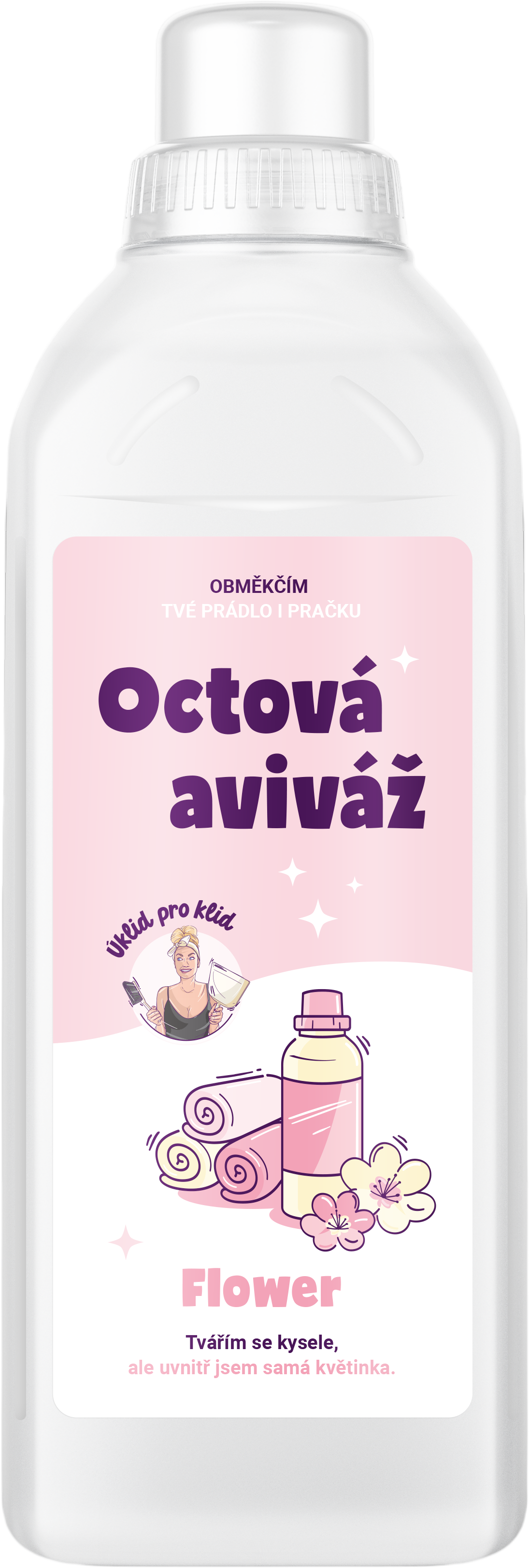 Úklid pro klid Octová aviváž Flower 1 l