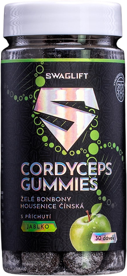 Swaglift Cordyceps gummies s příchutí jablka 60 ks