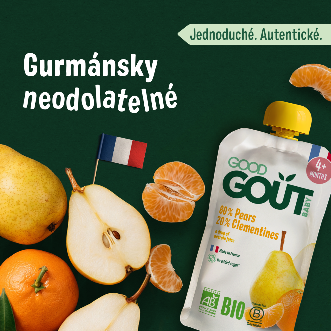 Good Goût BIO Hruška s klementinkou 120 g